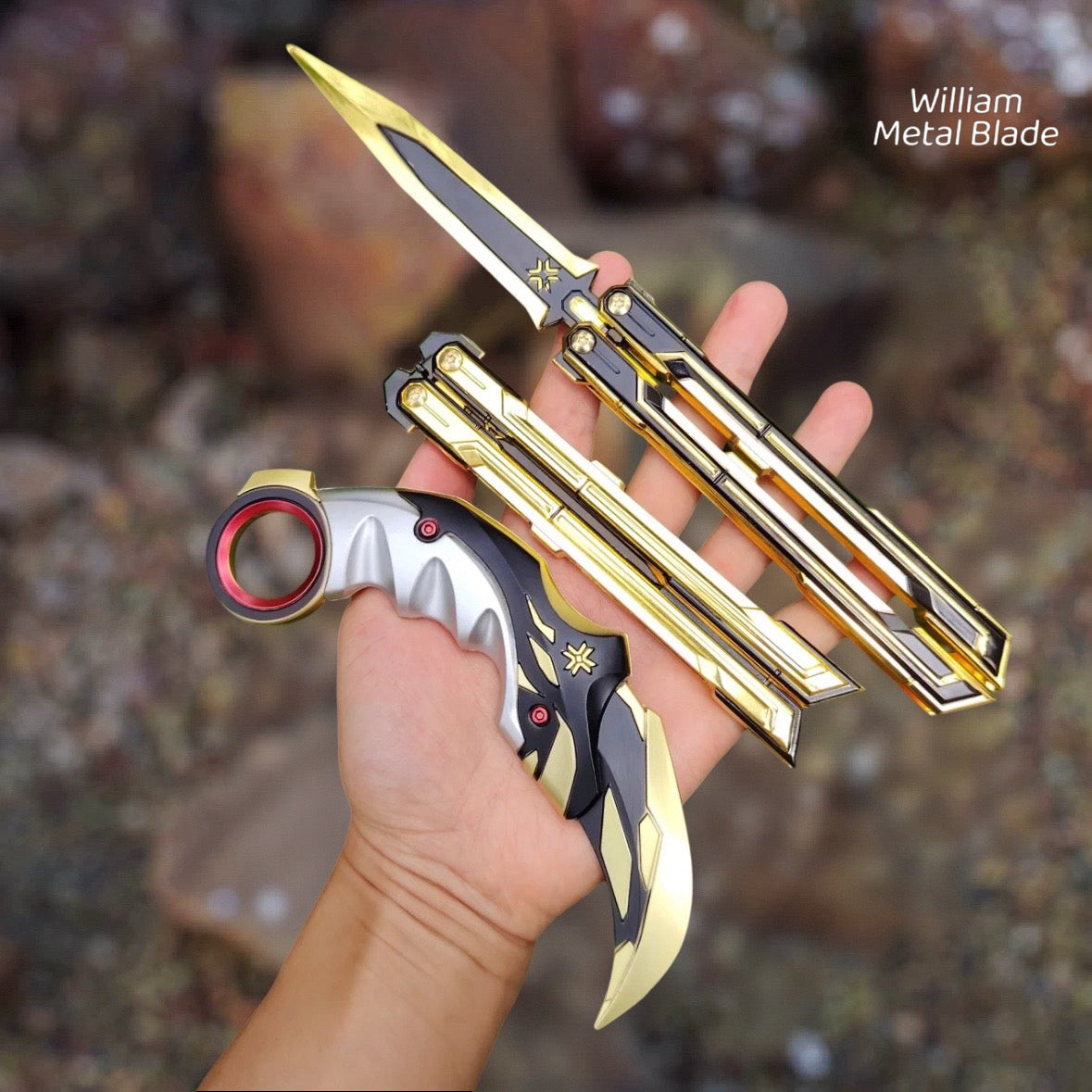 25CM/9.8" Champion 2025 Knife Metal Replica