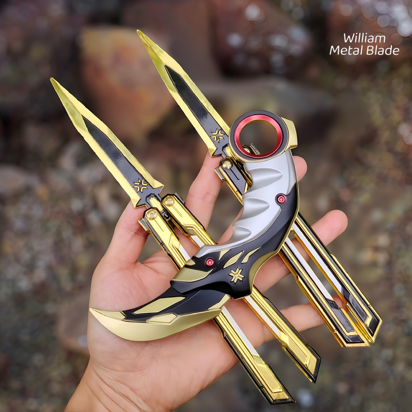 25CM/9.8" Champion 2025 Knife Metal Replica