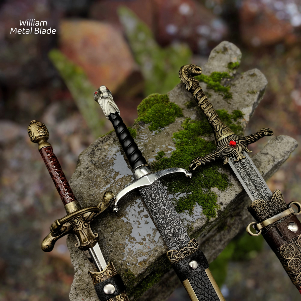 Classical Middle Age Swords 3 In 1 Pack – WilliamMetalBlade