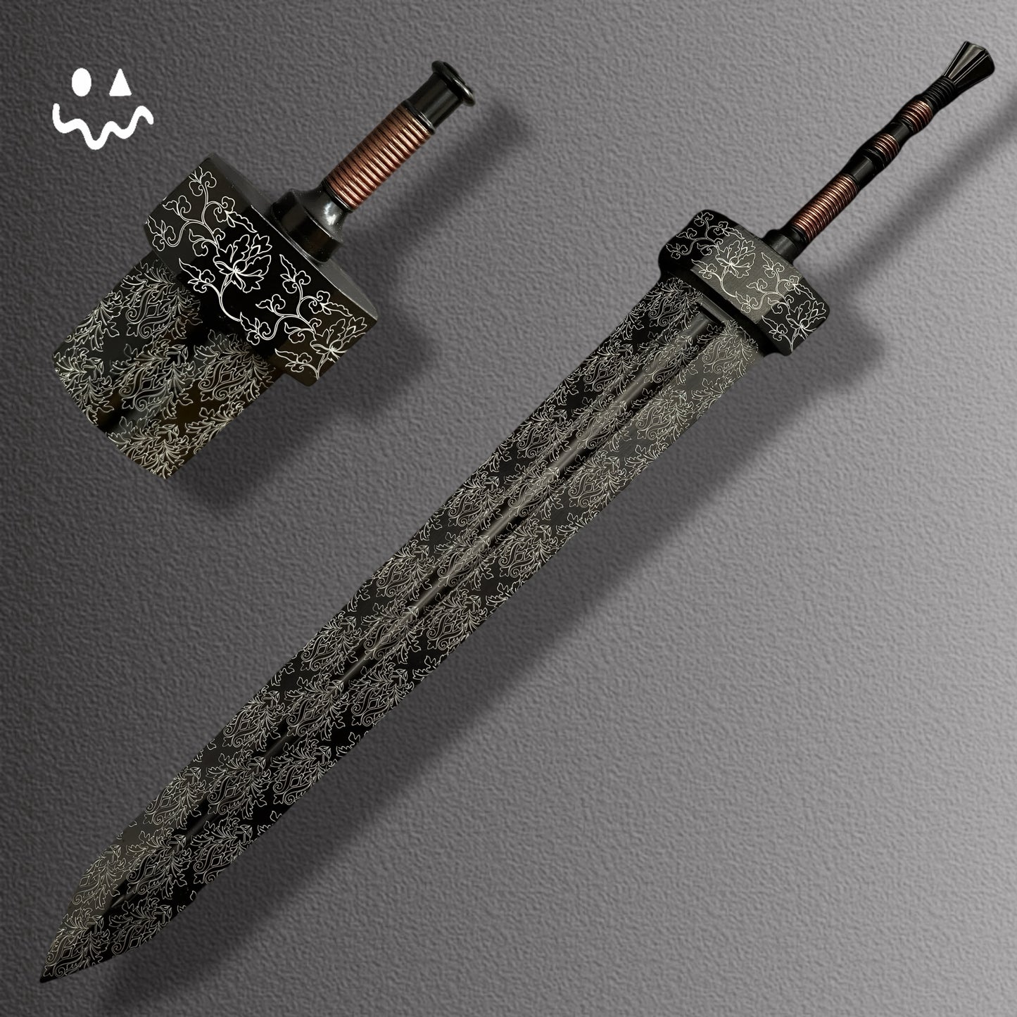 ER Black Classical Greatsword 11.8'' Metal Replica