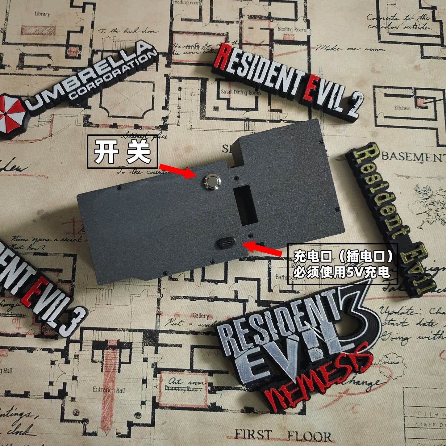 Customized 3D Printed RE Game Character Leon Ada Clarie Chris Hunk Status Screen Bar