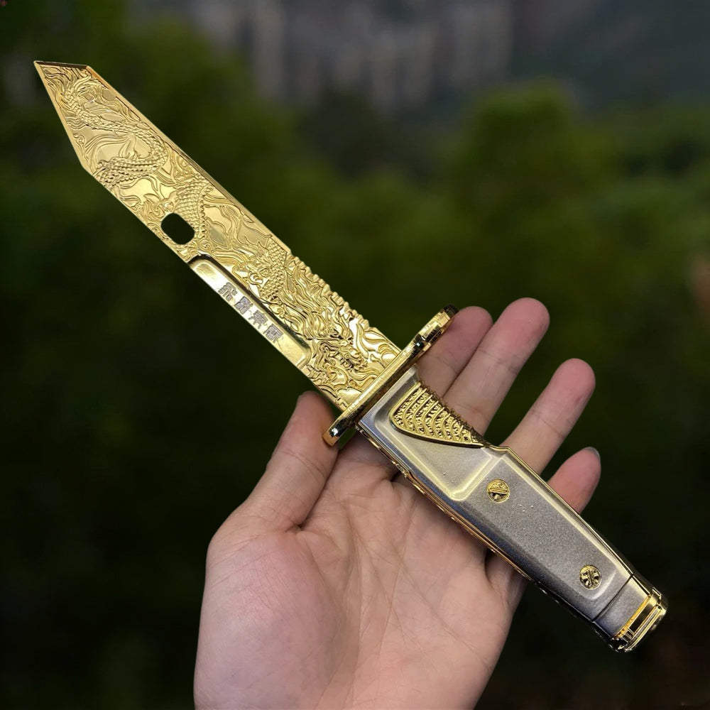 DF Dragon Tooth Knife Metal Blunt Prop 32CM/12.6"