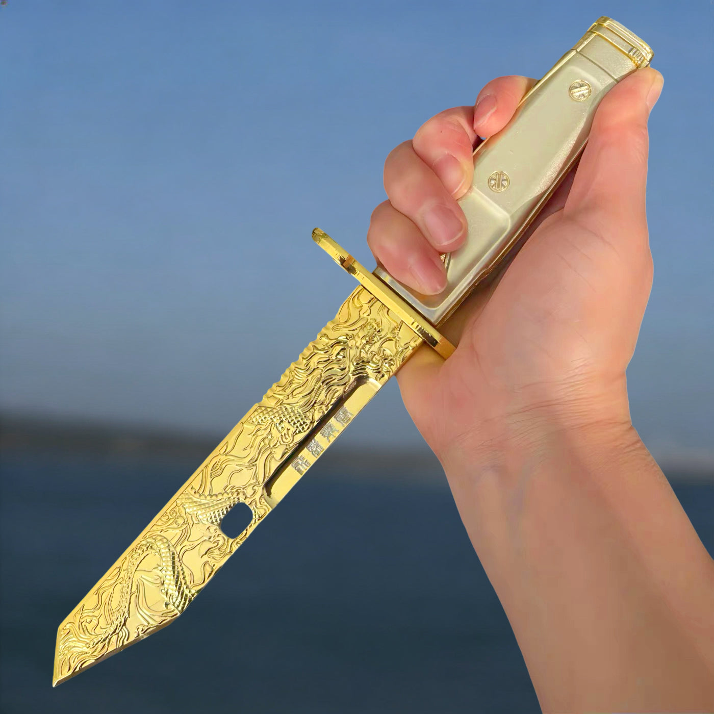 DF Dragon Tooth Knife Metal Blunt Prop 32CM/12.6"