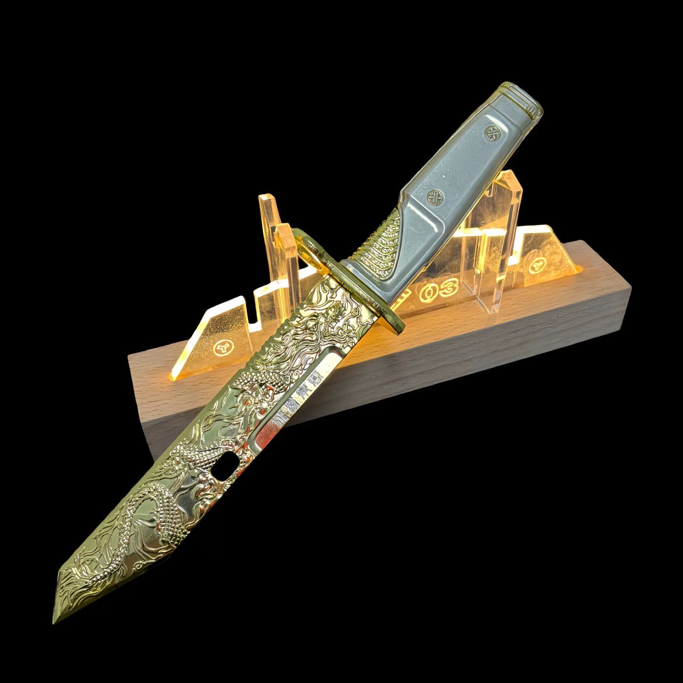 DF Dragon Tooth Knife Metal Blunt Prop 32CM/12.6"