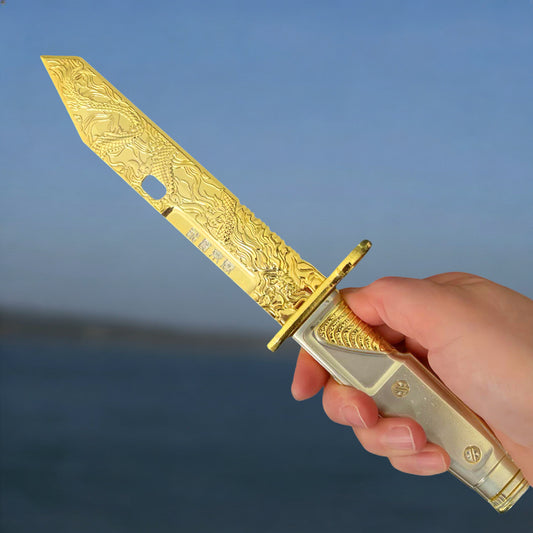 DF Dragon Tooth Knife Metal Blunt Prop 32CM/12.6"