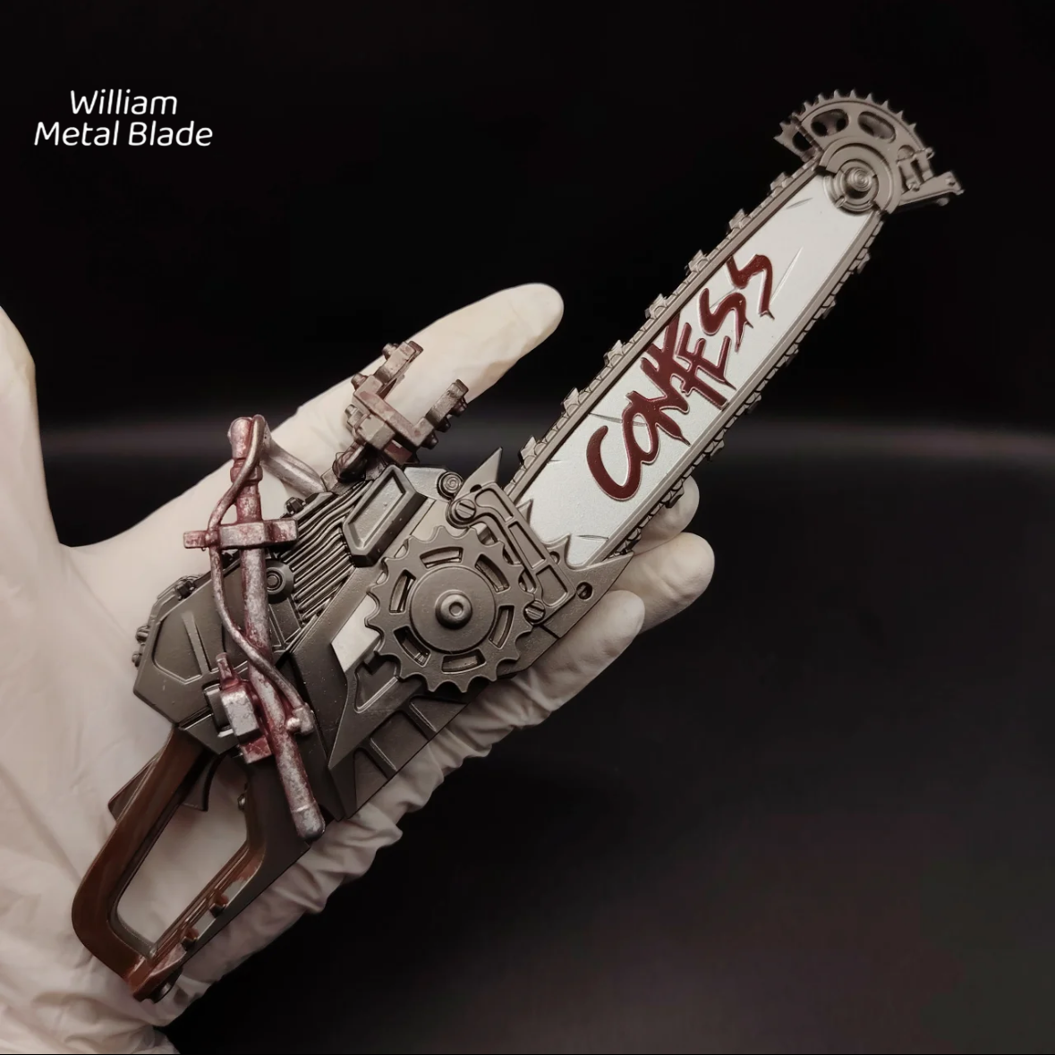 DF Game 25CM Cool Chainsaw Weapon Metal Replica