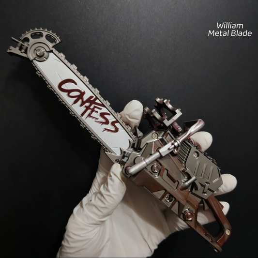 DF Game 25CM Cool Chainsaw Weapon Metal Replica