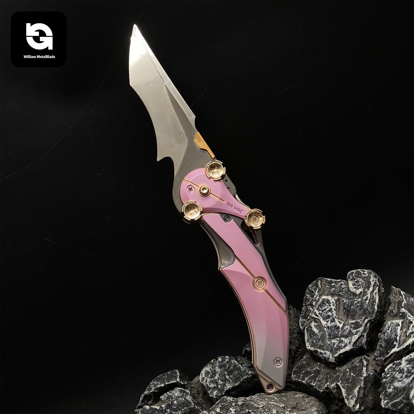 Delta Blade Of Mercy Folding Knife Blunt Blade Metal Replica