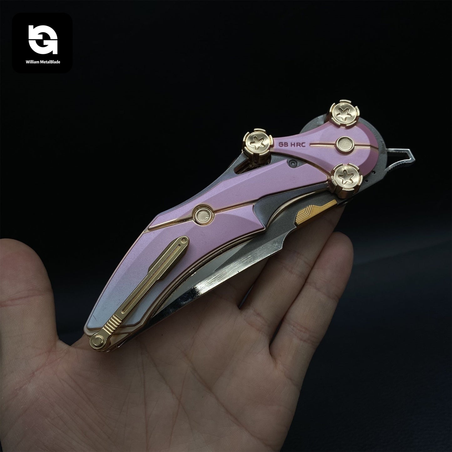 Delta Blade Of Mercy Folding Knife Blunt Blade Metal Replica
