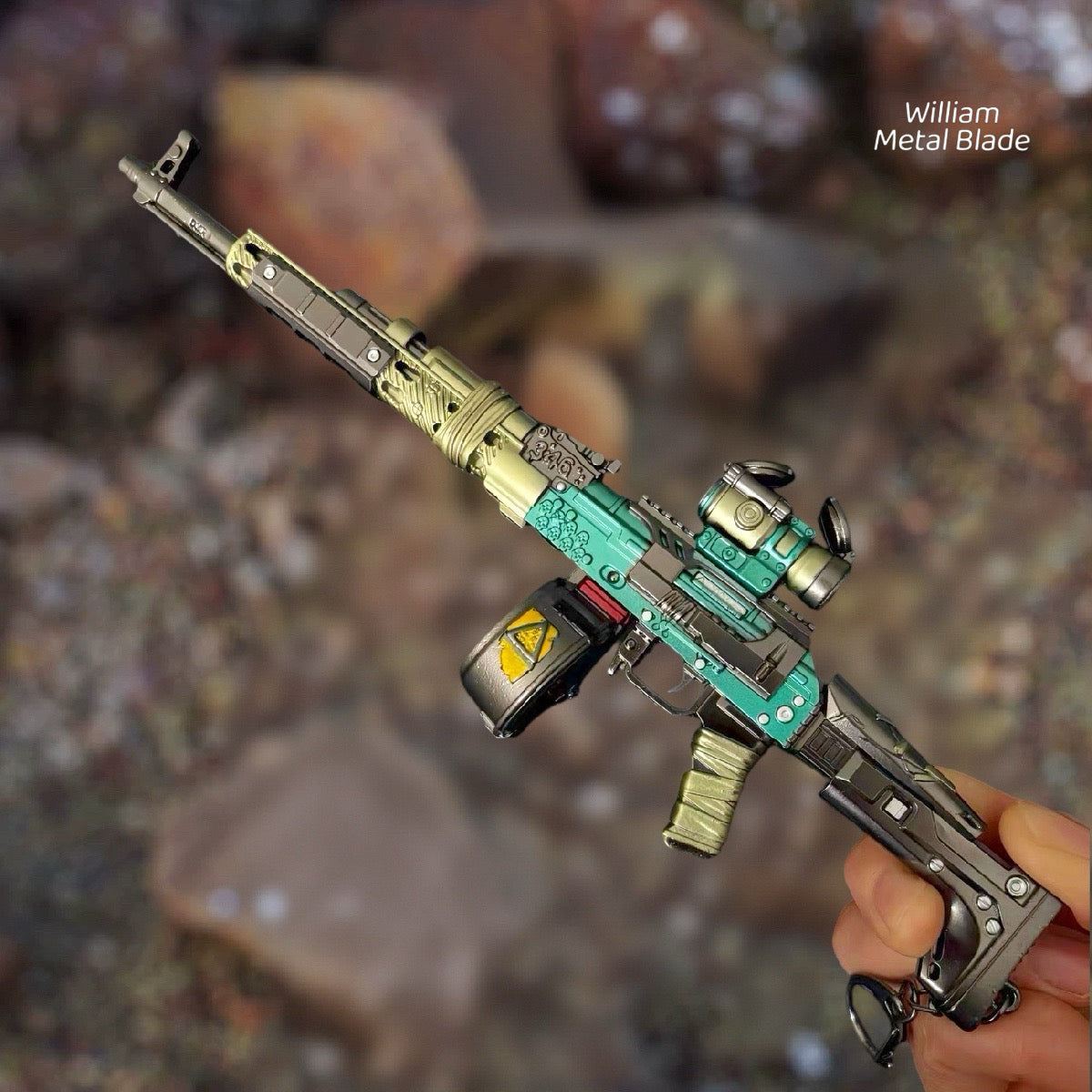 Delta Force AKM Assault Rifle Metal Miniature