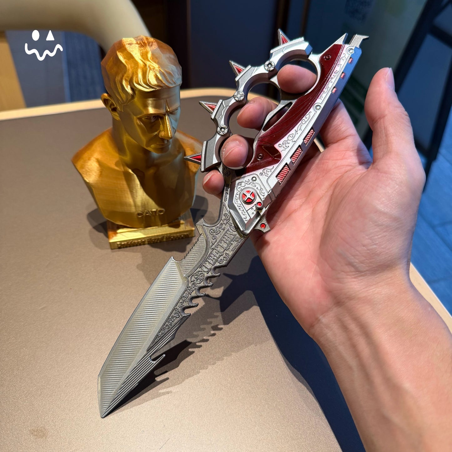 Delta Force Creed Knife Metal Blunt Replica