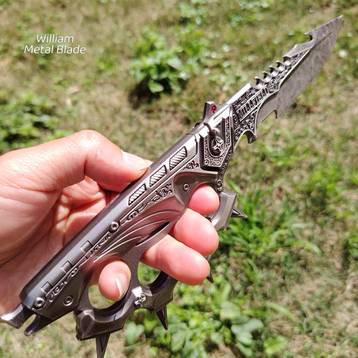 Delta Force Damascus Creed Knife Metal Blunt Replica