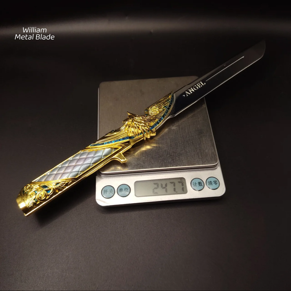 Delta Force Dark Star Angel Knives Dull Blade Metal Replica