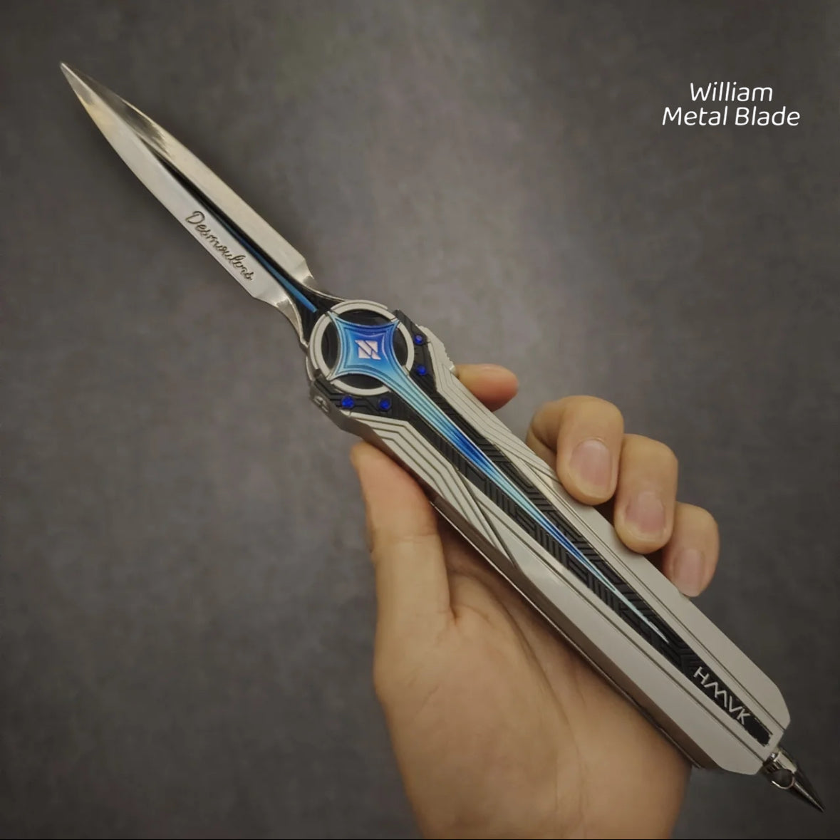 Delta Force Desmoulins Knife & Mini Assault Rifle Metal Replica