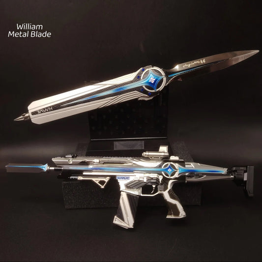 Delta Force Desmoulins Knife & Mini Assault Rifle Metal Replica