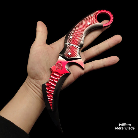 Delta Force Fiery Owl Karambit Metal Replica