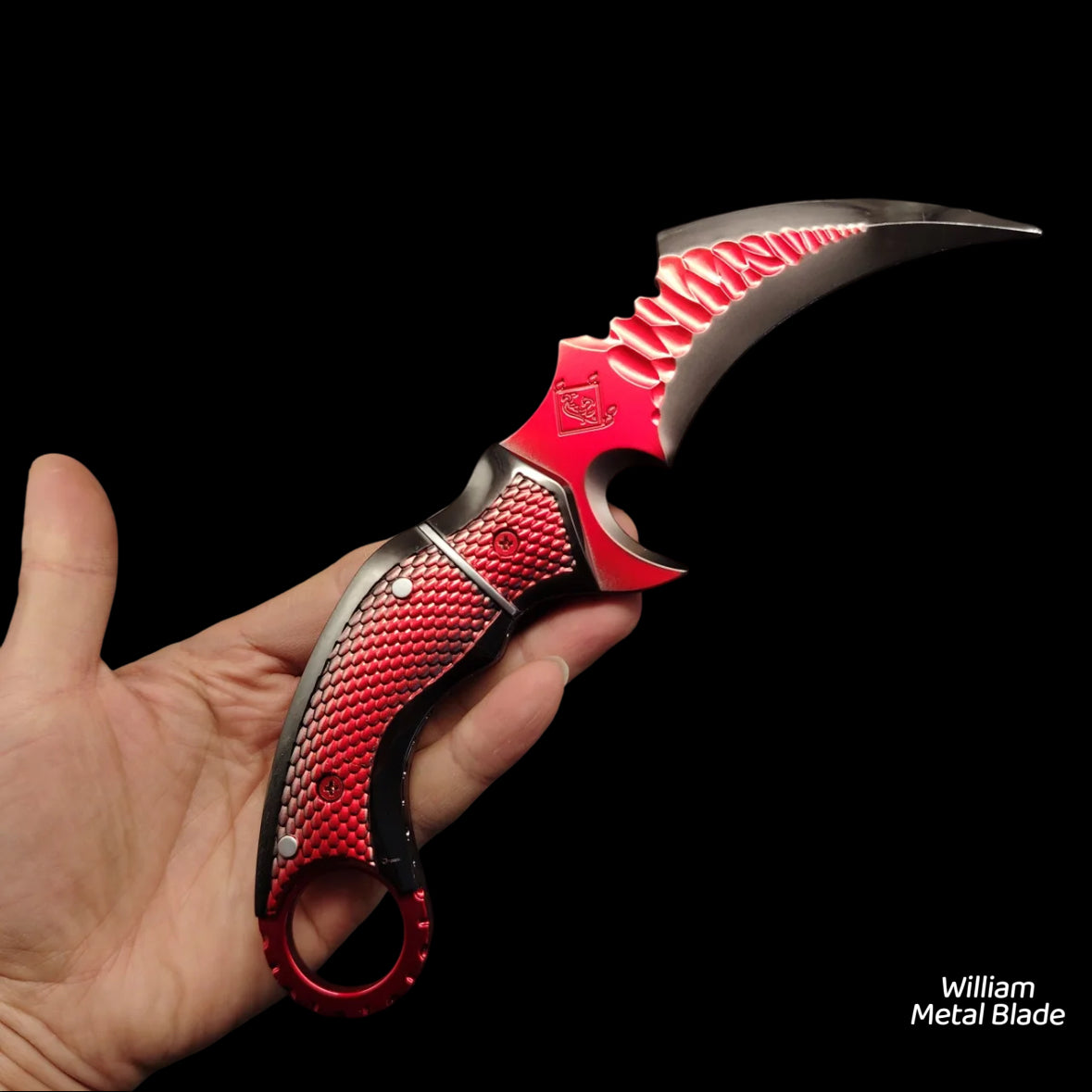 Delta Force Fiery Owl Karambit Metal Replica