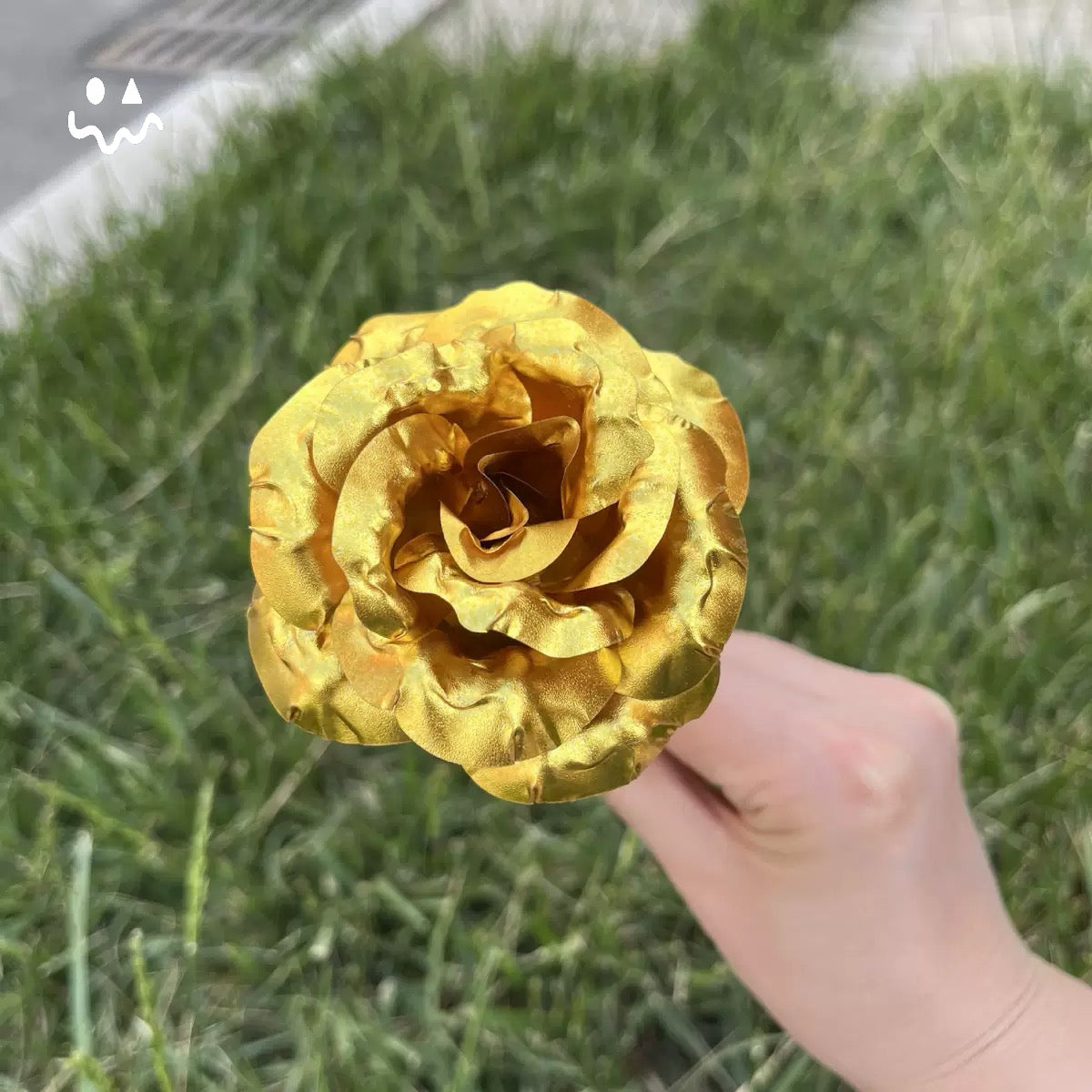 Delta Force Gold Rose Flower PU Replica