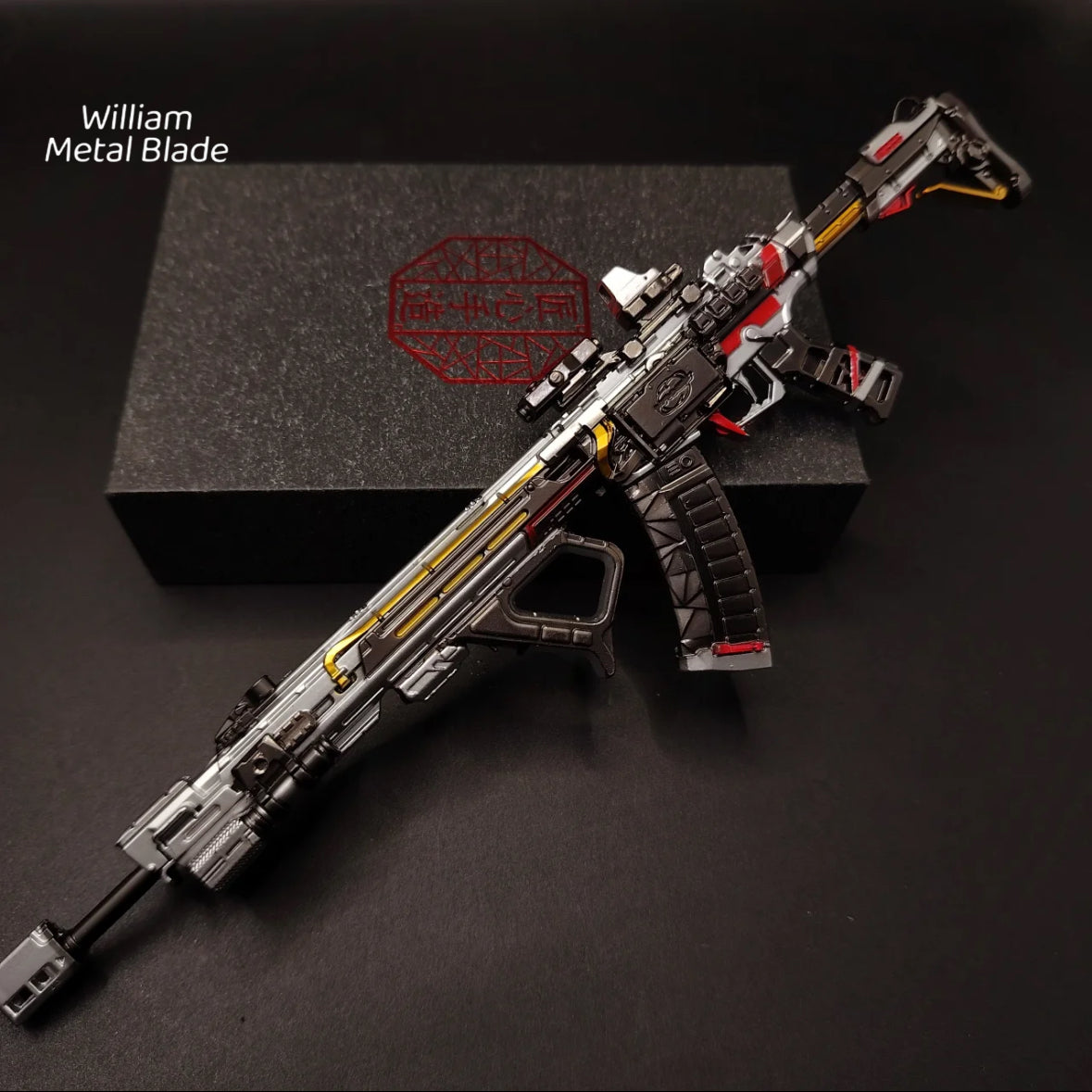 Delta Force Teng Long Assault Rifle Metal Miniature