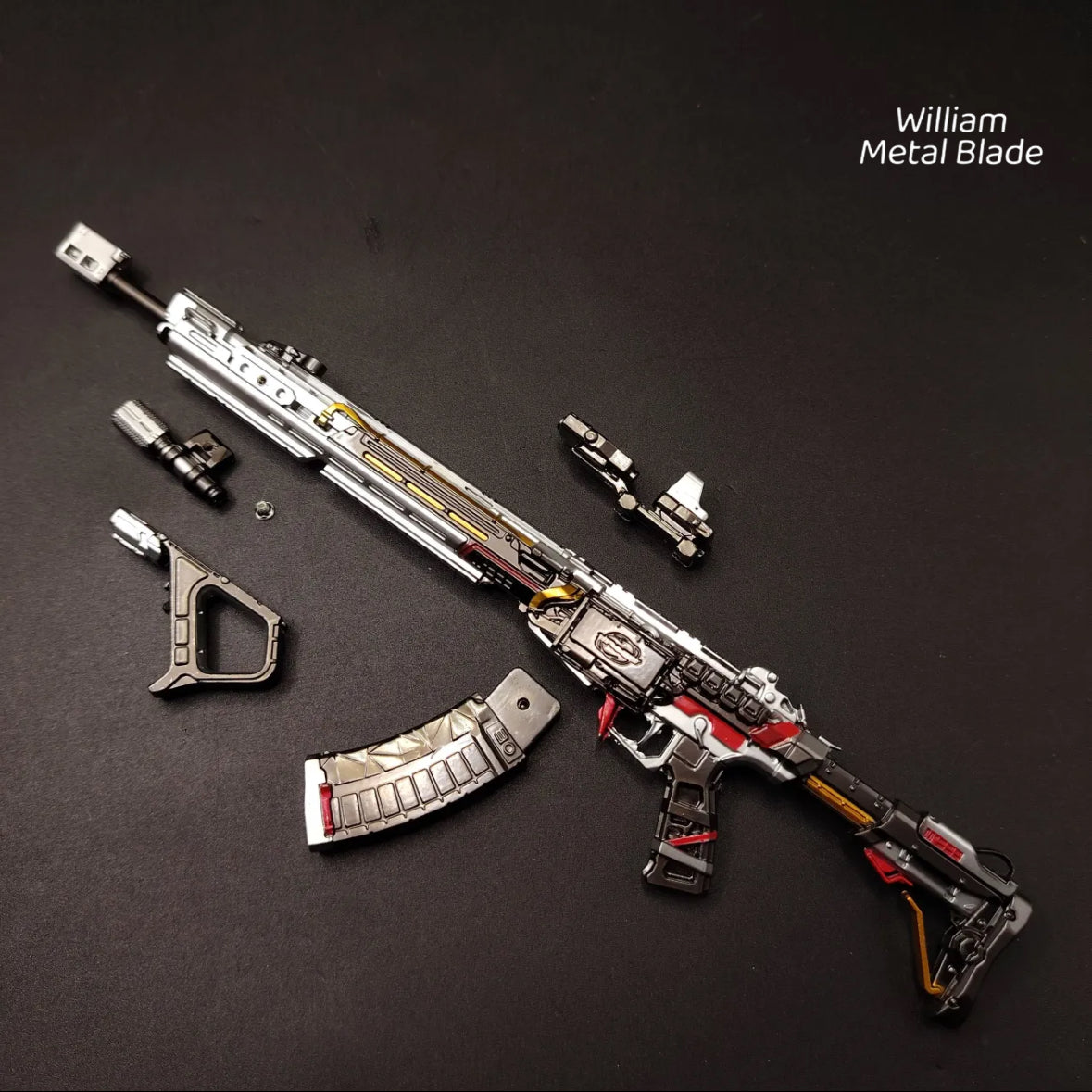 Delta Force Teng Long Assault Rifle Metal Miniature