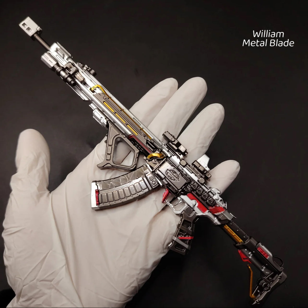 Delta Force Teng Long Assault Rifle Metal Miniature