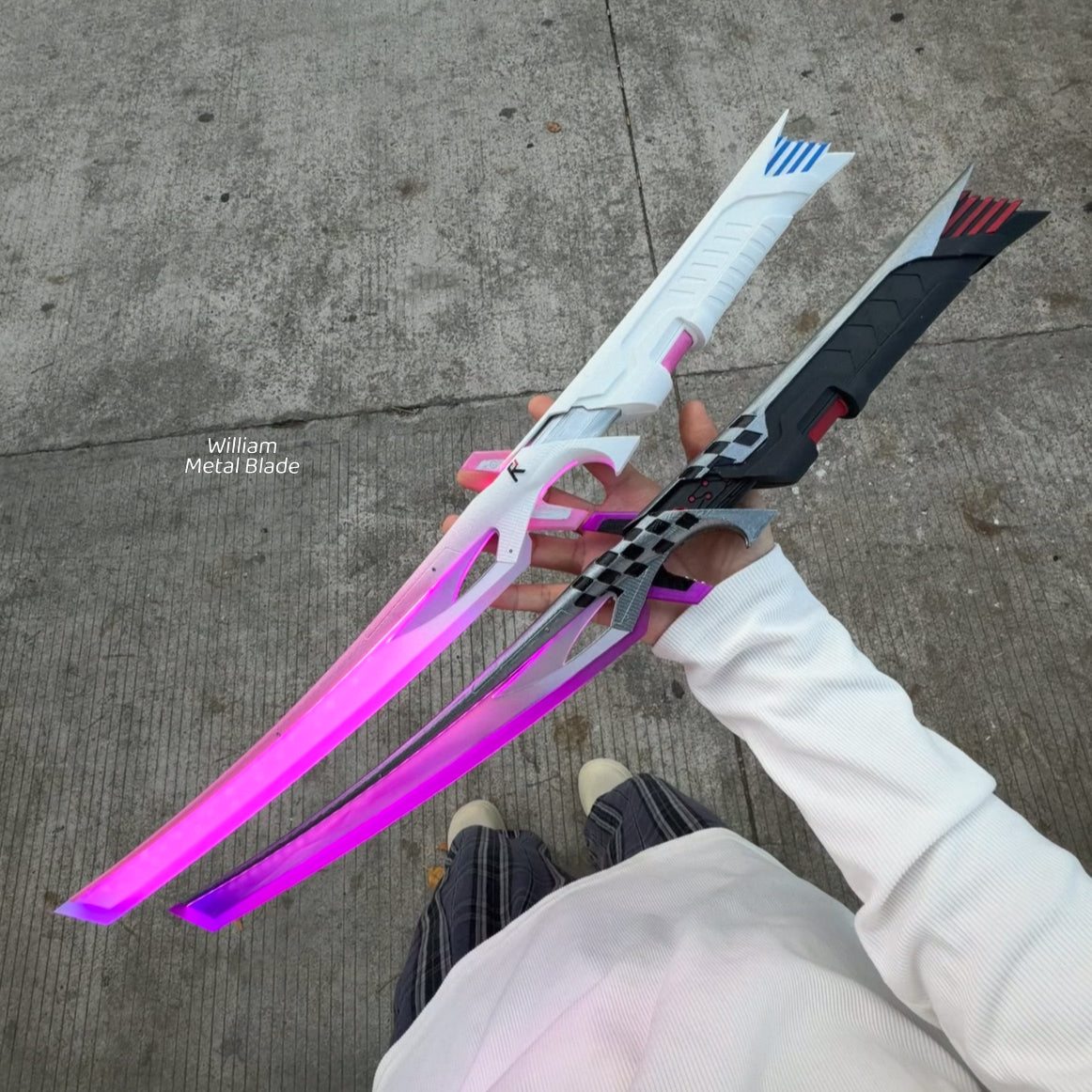 Dual Katana Deadly Duet Replica 3D Night