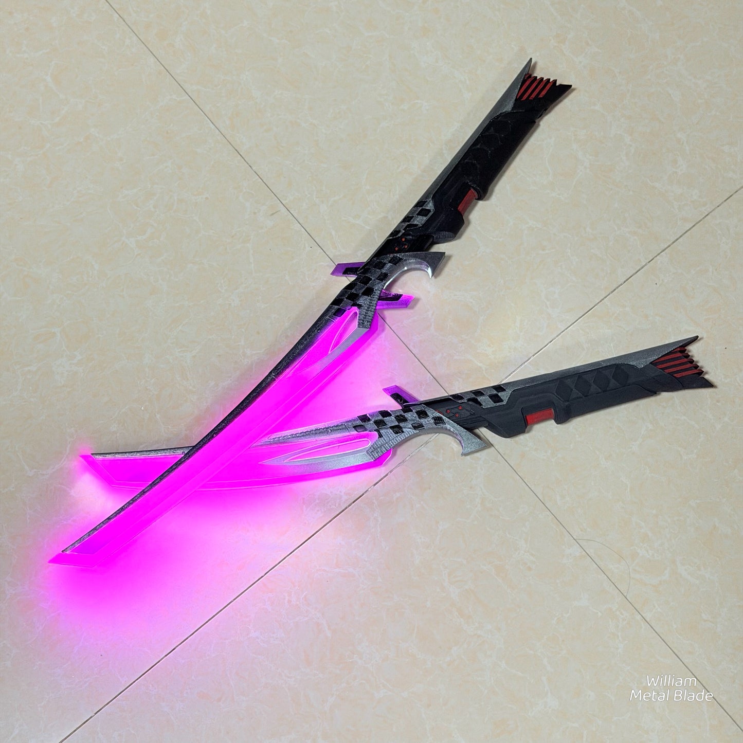Dual Katana Deadly Duet Replica 3D Night