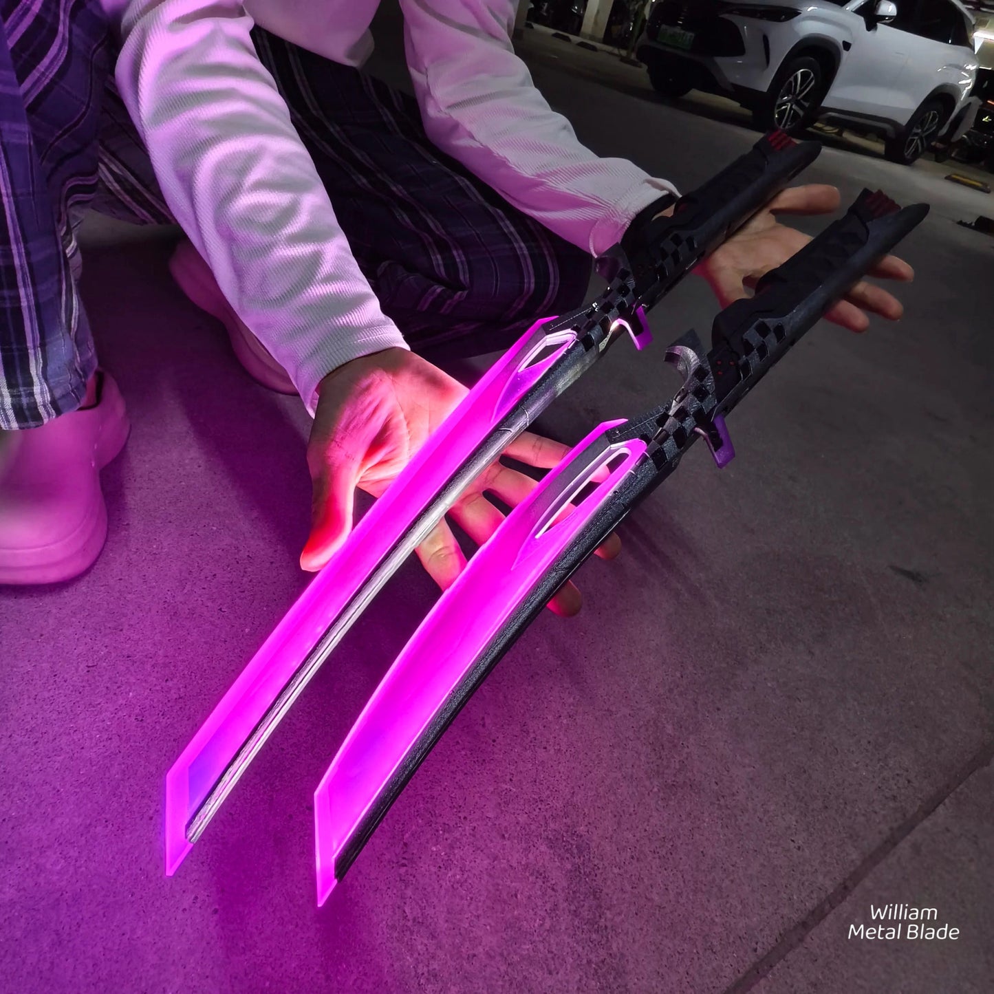 Dual Katana Deadly Duet Replica 3D Night
