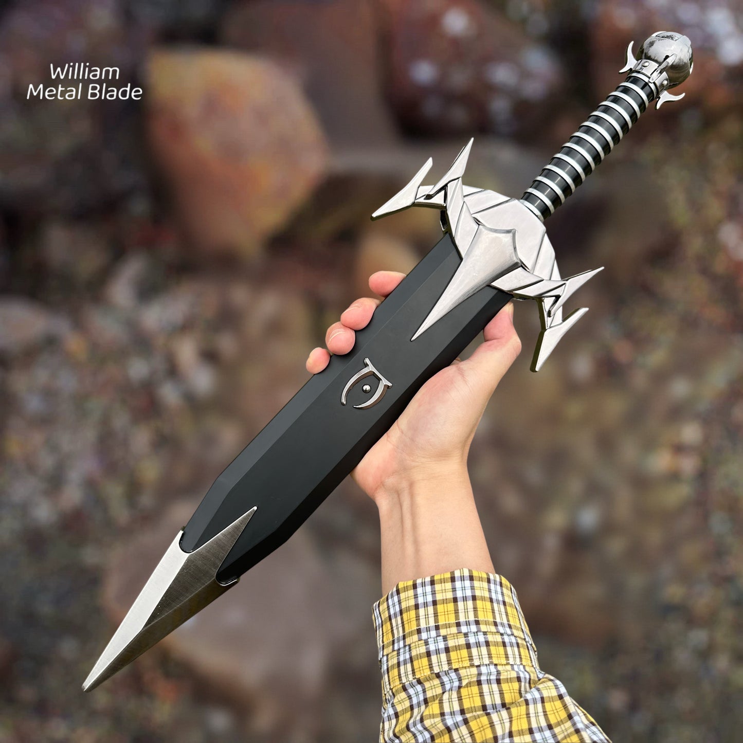 Steel Mehrunes Dagon Razor Dagon Dagger Blunt Blade 1:1 Replica