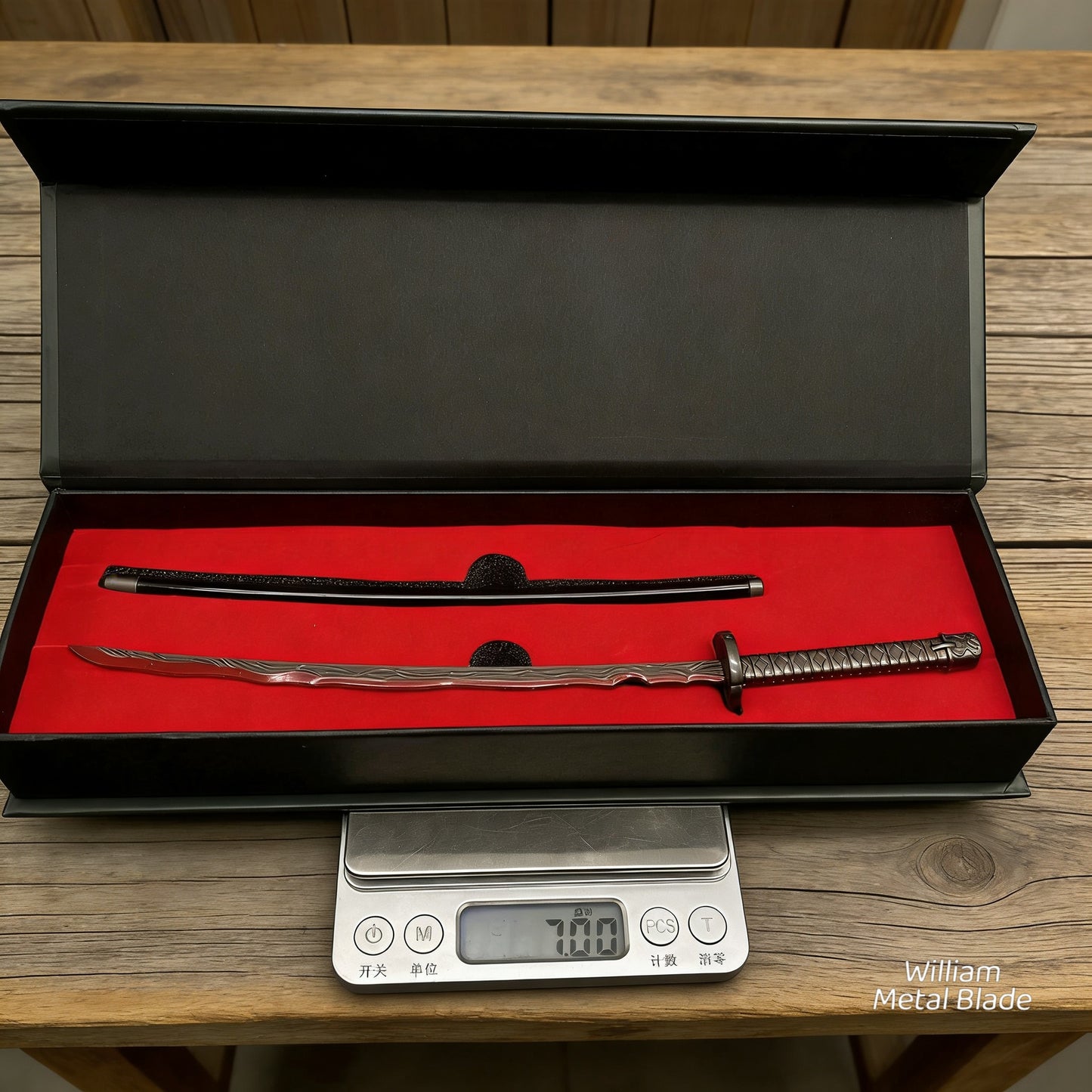 ER Rivers of Blood Katana Metal Replica Miniature With Gift Box
