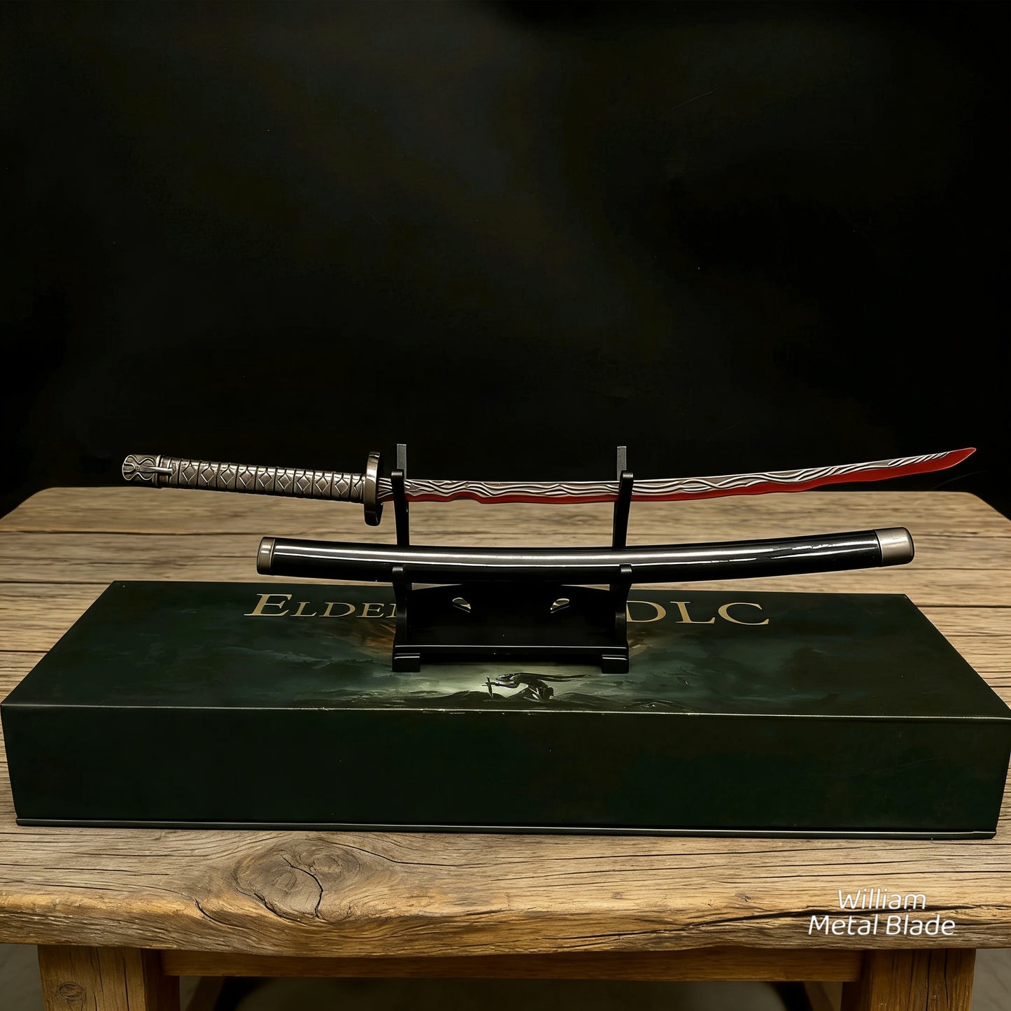 ER Rivers of Blood Katana Metal Replica Miniature With Gift Box