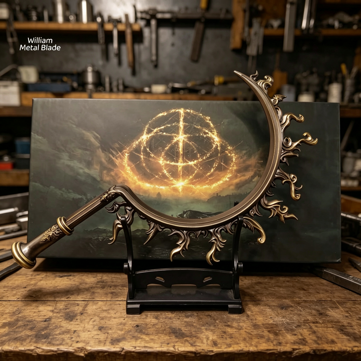 Elden Ring Eclipse Shotel Metal Mini Replica