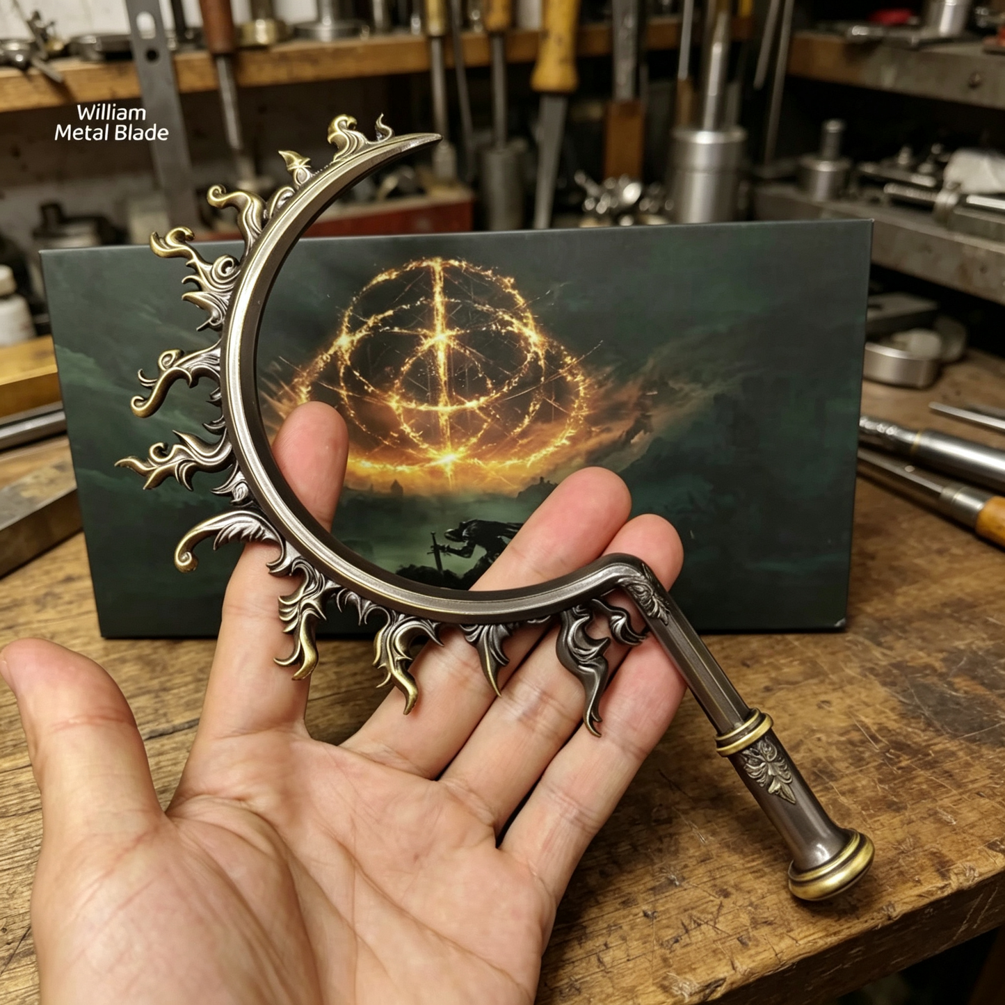 Elden Ring Eclipse Shotel Metal Mini Replica