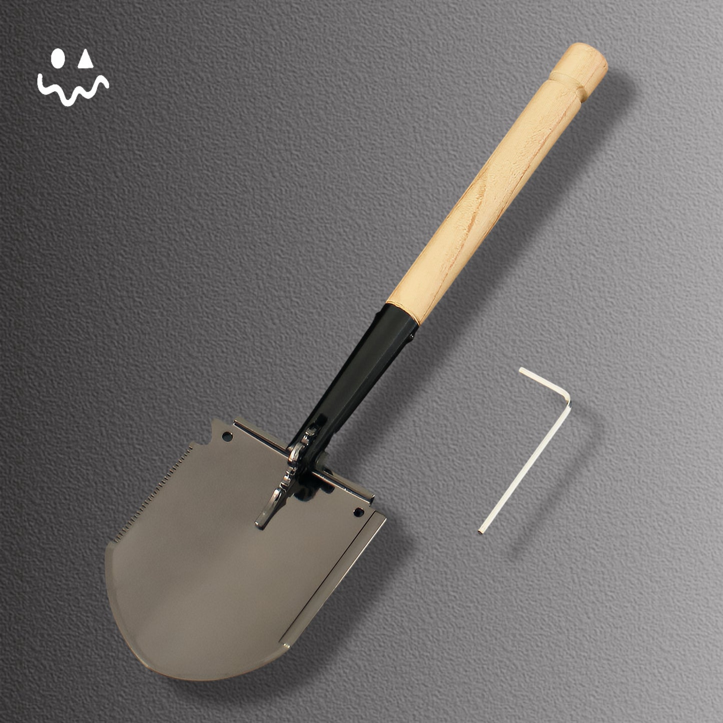 Mini Engineer Shovel Foldable Rice Spoon Metal Replica