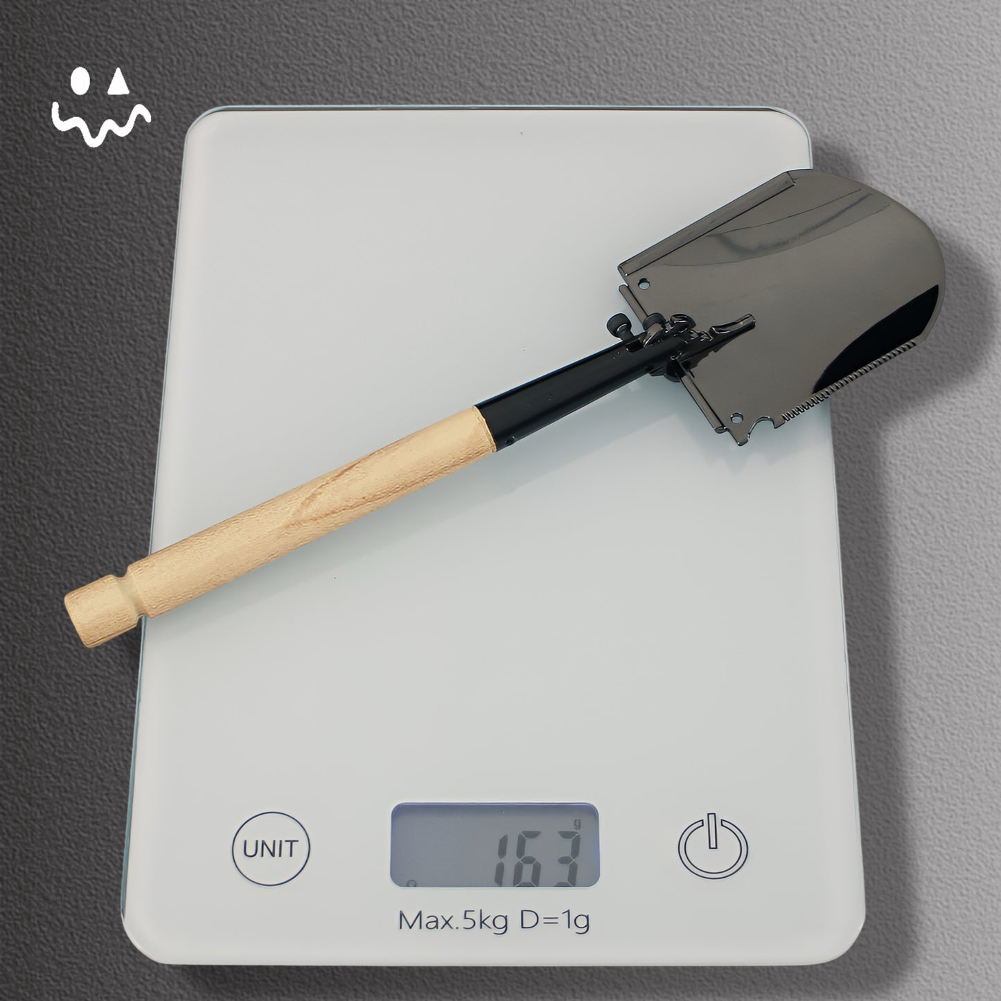 Mini Engineer Shovel Foldable Rice Spoon Metal Replica