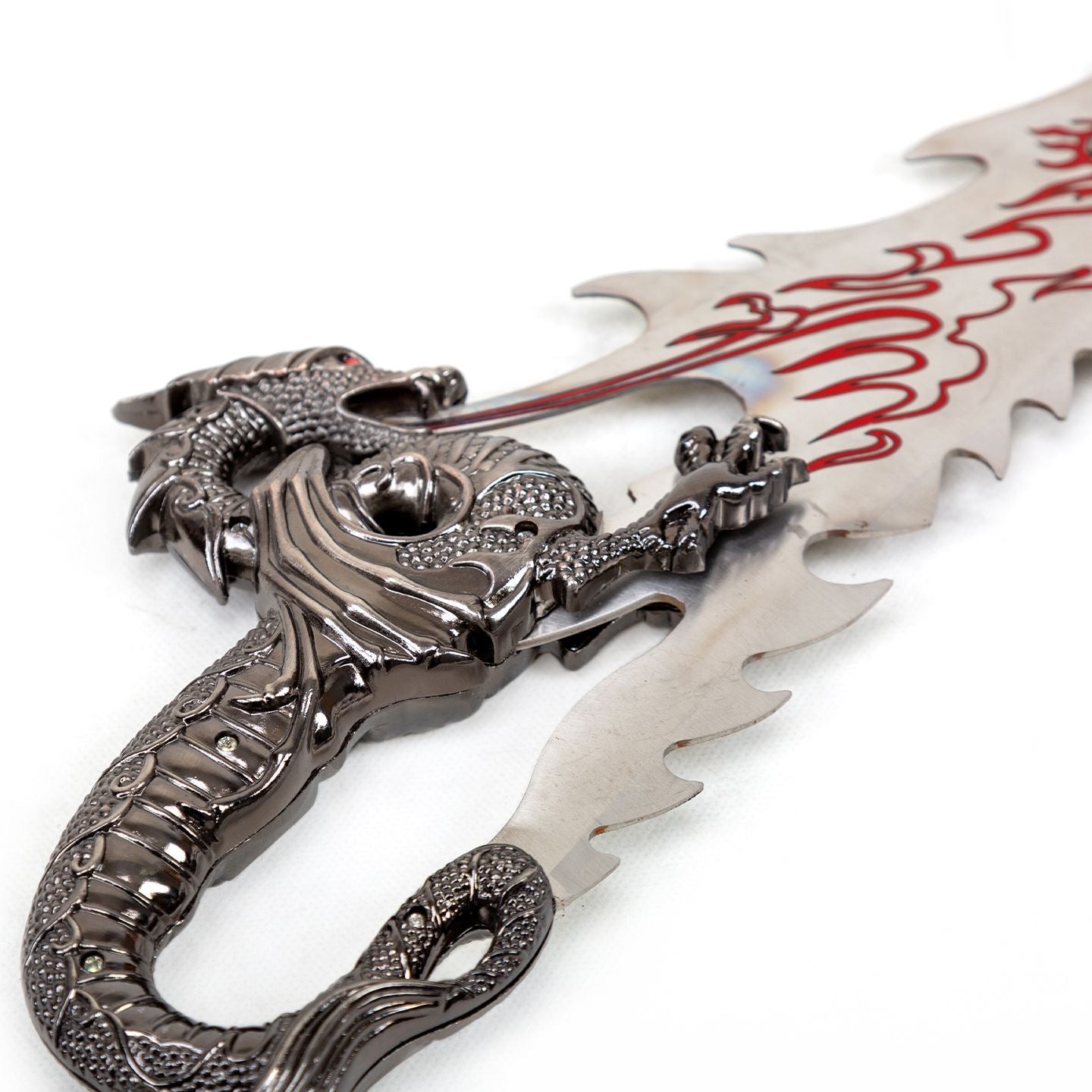 Fire Dragon Bending Knife Metal Blunt Blade Replica