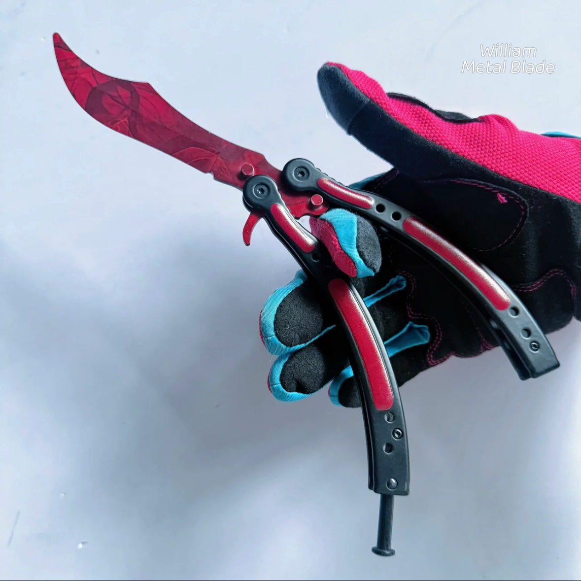 GO Game Gamma Doppler Red Balisong & Knife 3 In 1 Pack