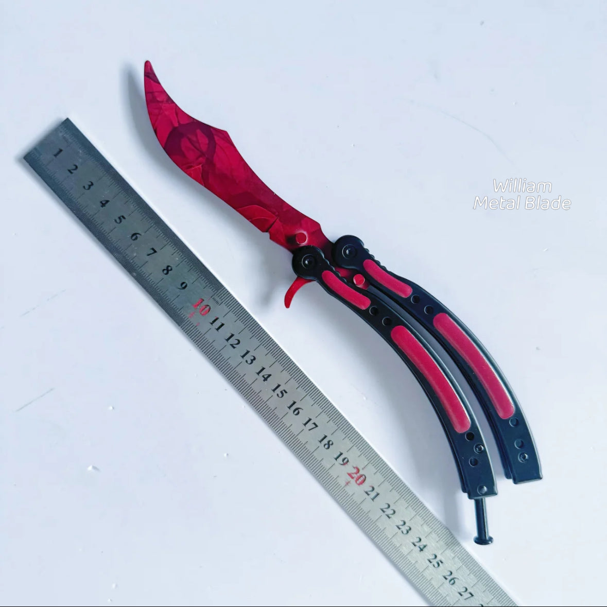 GO Game Gamma Doppler Red Balisong & Knife 3 In 1 Pack