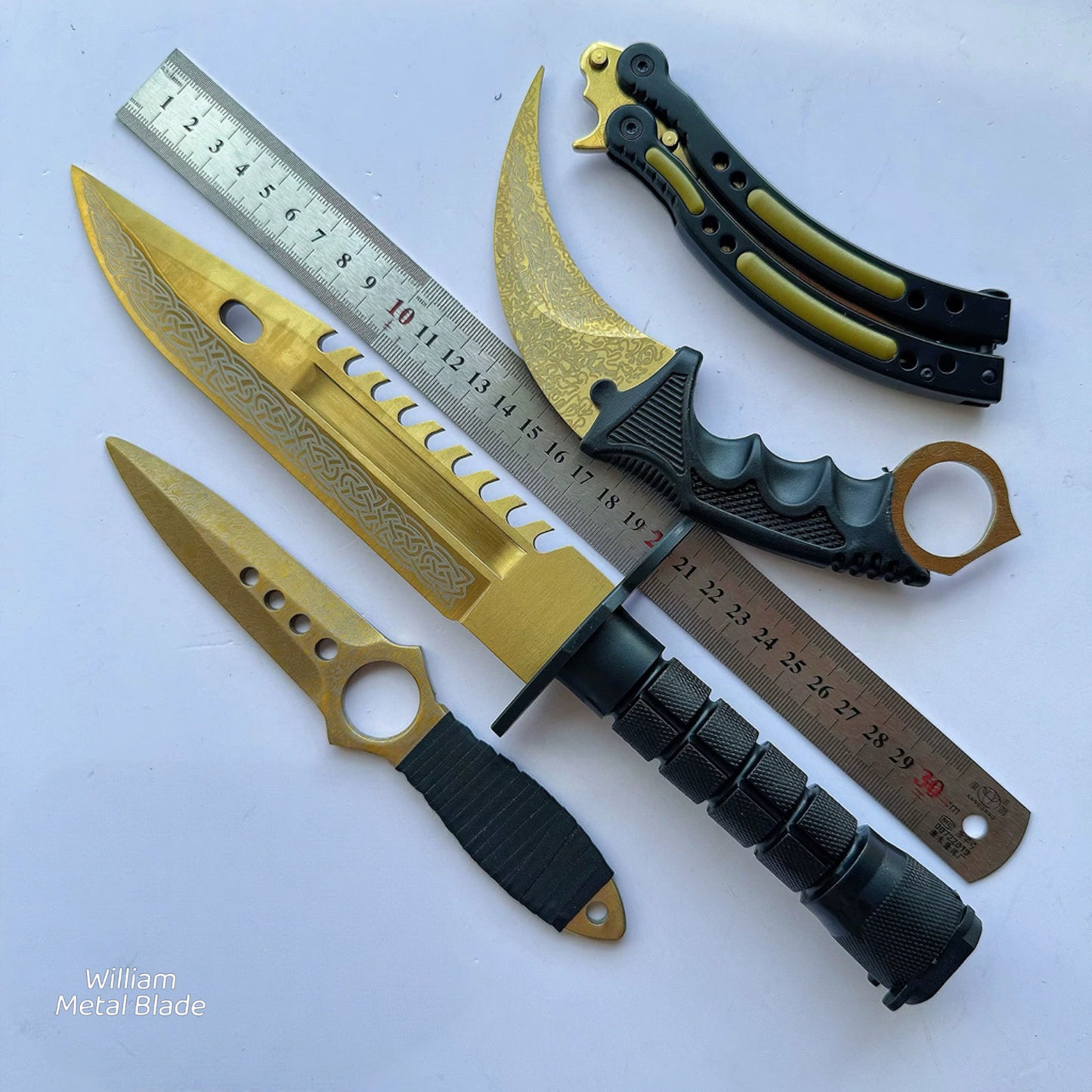 GO Game Lore Balisong & Knife 4 In 1 Pack