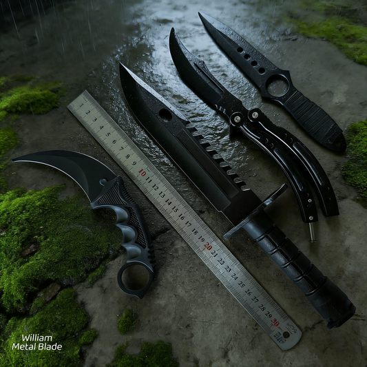 GO Game Night Balisong & Knife 4 In 1 Pack