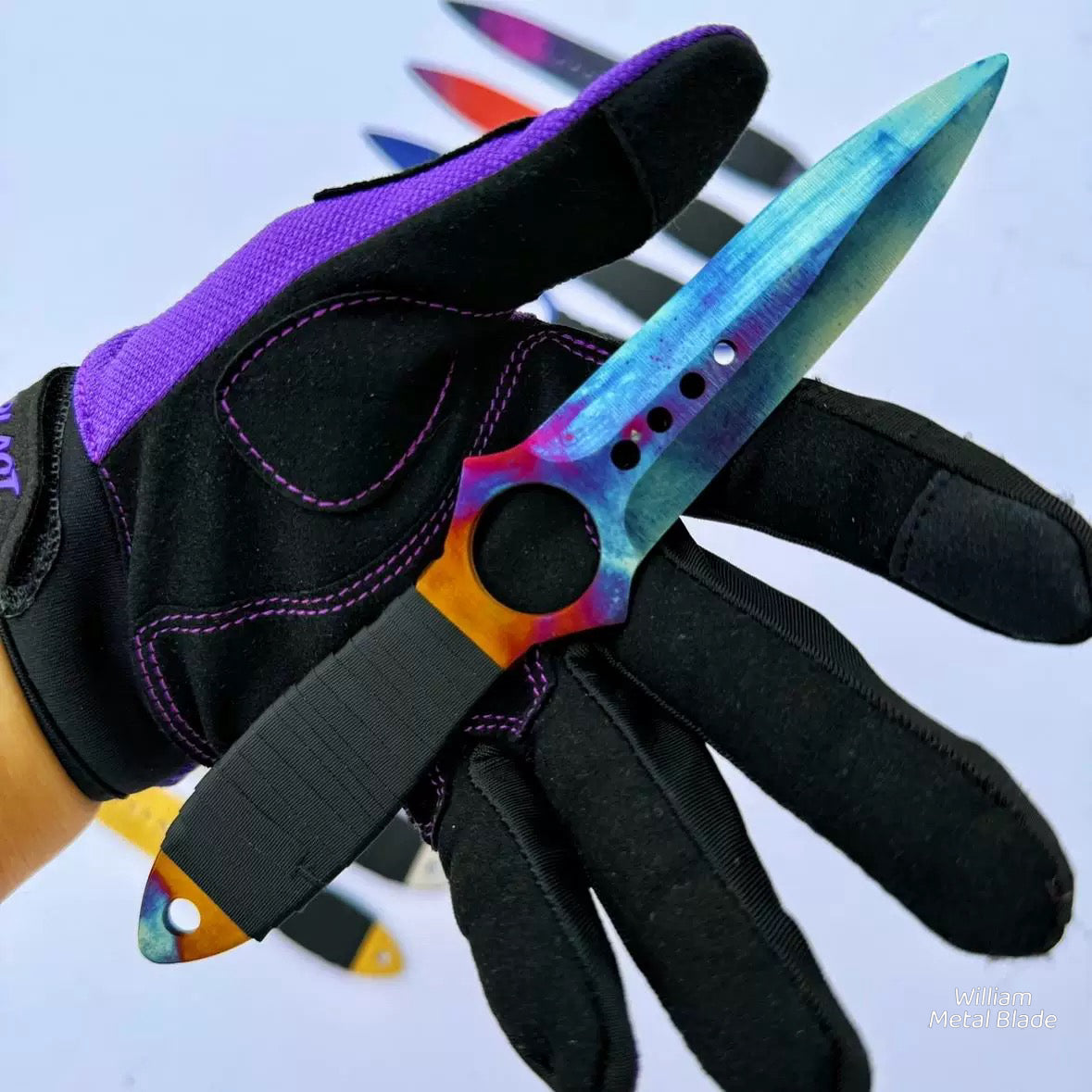 CS Case Hardened Skeleton Knife Diy Kunai