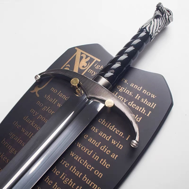 GOT Jon Snow Long Claw Sword Metal Valyrian Steel Sword Replica