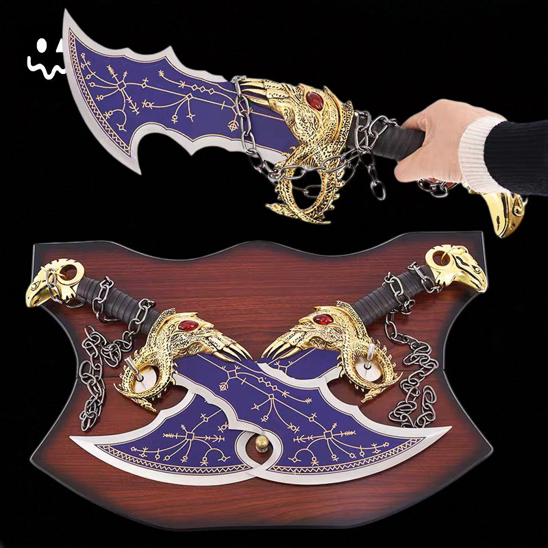 GOW Norse Blades of Chaos Life-size Metal Replica