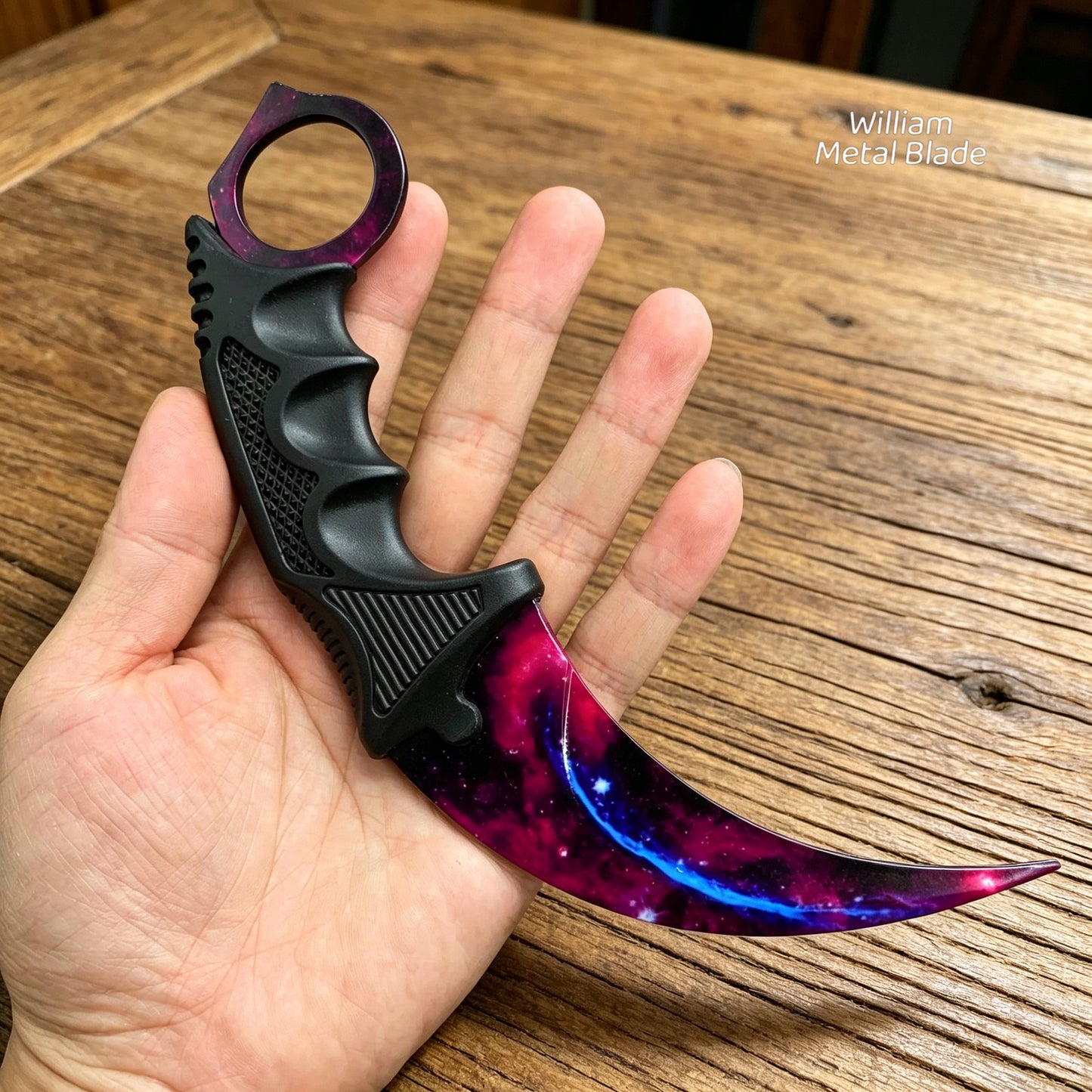 Galaxy Skin Karambit Trainer & Balisong Knife Gift Case