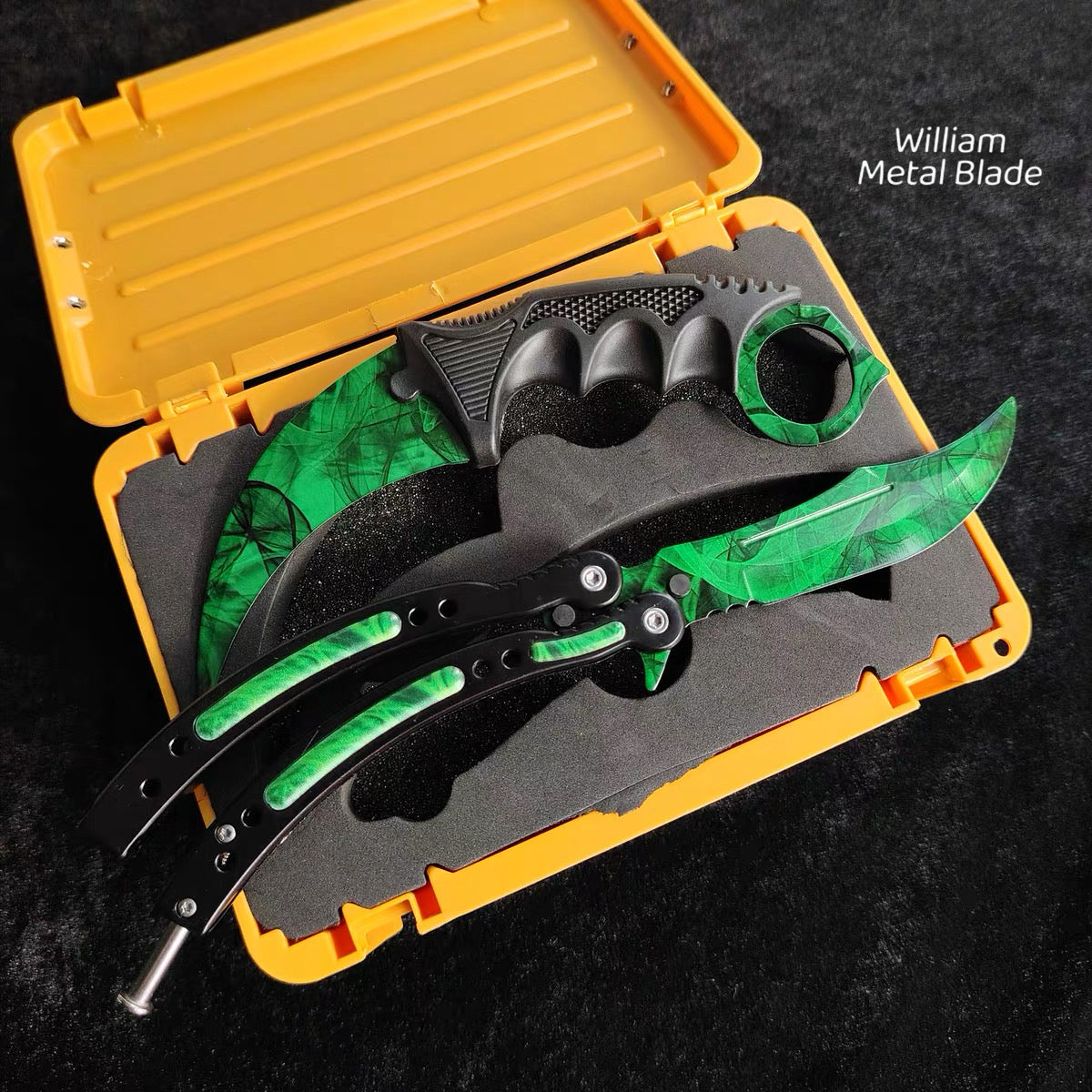 Gamma Doppler Blunt Blade Karambit Trainer & Balisong Trainer 2 in 1 Pack