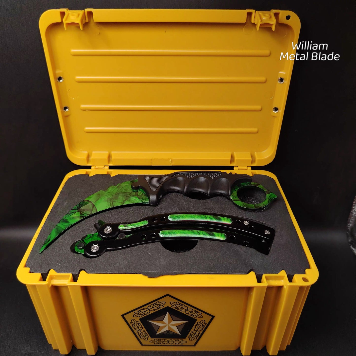 Gamma Doppler Blunt Blade Karambit Trainer & Balisong Trainer 2 in 1 Pack