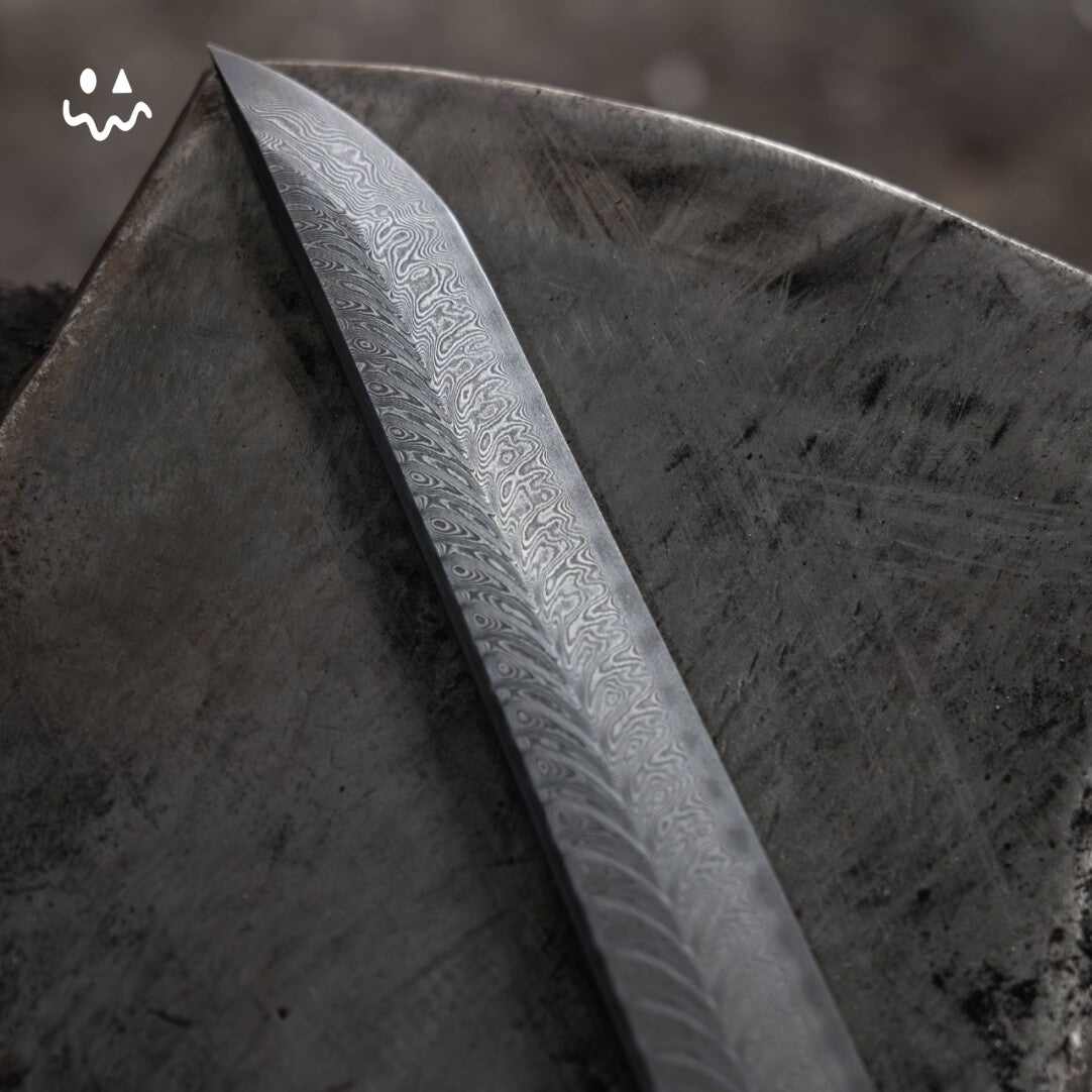 102cm/40.6"Handmade Green Katana Samurai Sword with Polished Rayskin Scabbard Green Cord Wrap