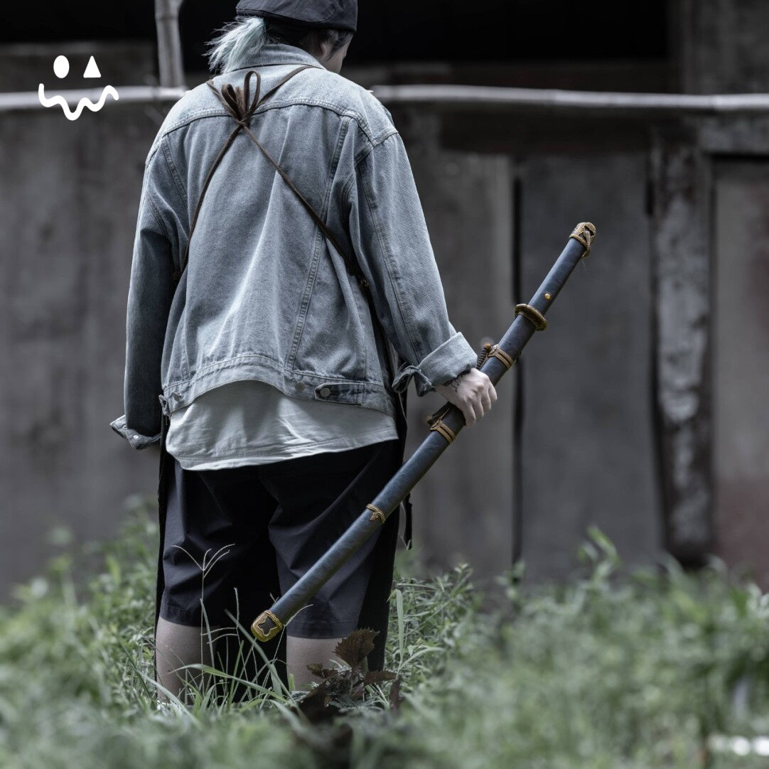 103cm/40.55" Handmade Black Katana Samurai SwordsTraditional Display Sword