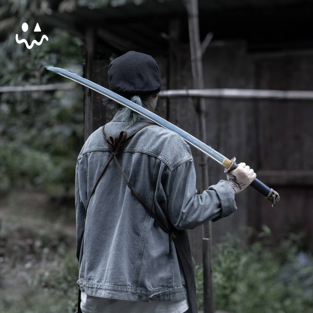 103cm/40.55" Handmade Black Katana Samurai SwordsTraditional Display Sword