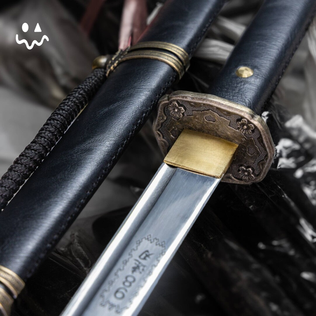 103cm/40.55" Handmade Black Katana Samurai SwordsTraditional Display Sword